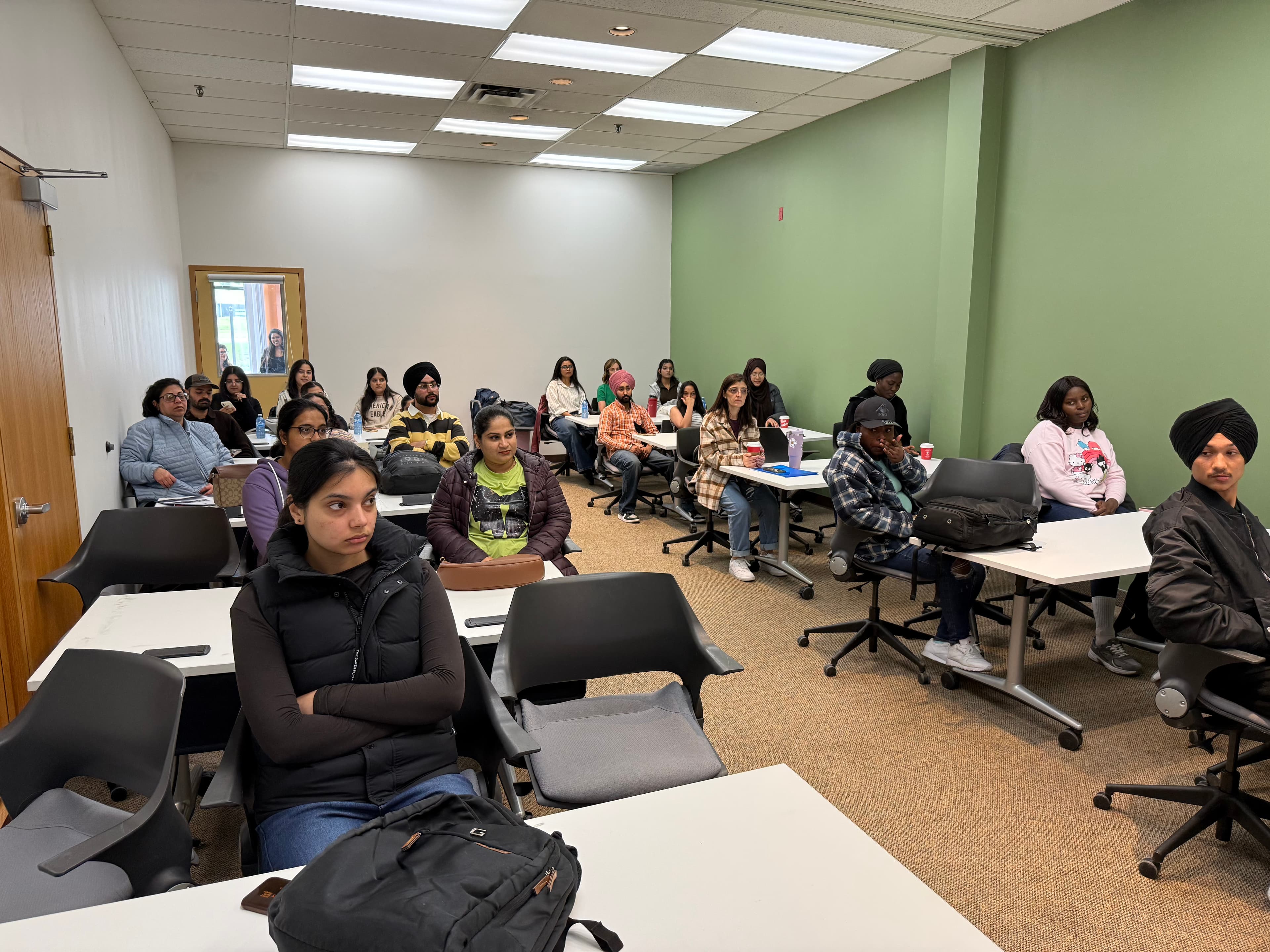 Students attending a class session at Toronto Academy of Education